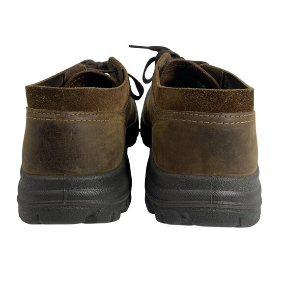 Keen Mens Size 12M Briggs II Brown Leather Lace-Up Hiking Shoes Rubber Toe Cap - Picture 7 of 11